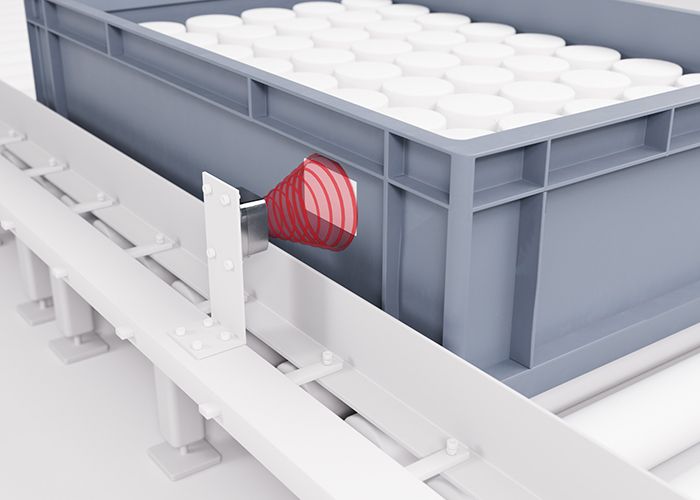 Identification des conteneurs sur une ligne de convoyage